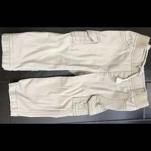 Khaki cargo pants, boys, 12 months